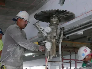 wall sawing concrete in los angeles by intracut - close up view #2